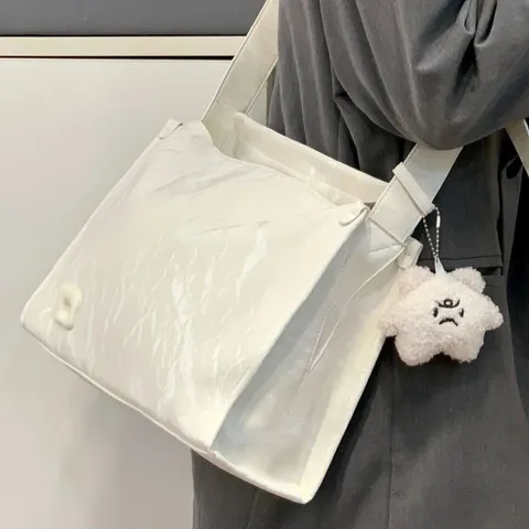 Borsa Tote da Donna di Grande Capacità in Pelle PU Borsa a Tracolla Casual per Pendolari Semplice Borsa Giornaliera