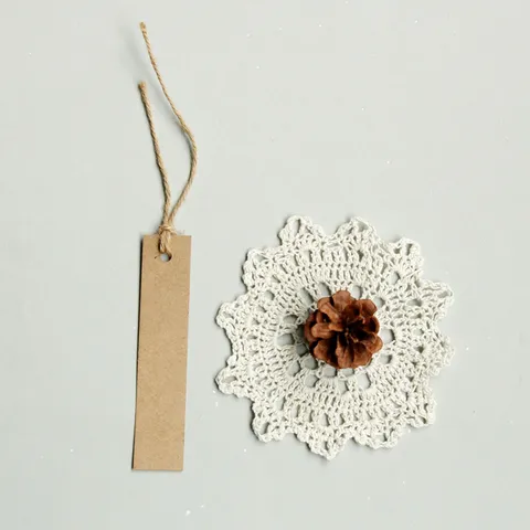 Vintage Kraftpapier Blanko Anhänger Lange Streifen Geschenkanhänger Mit Juteschnur Für Kleidung DIY Lesezeichen Nachrichtenkarten