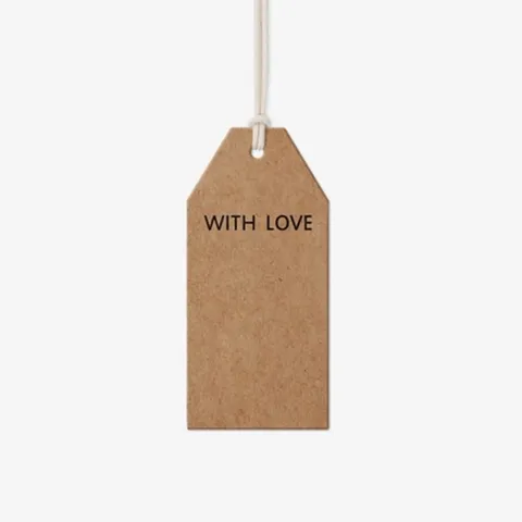 Minimalistische Papier Geschenkanhänger Mit Love Druck Für Bäckerei Verpackung Dekoration Karte Etikett Bastelbedarf