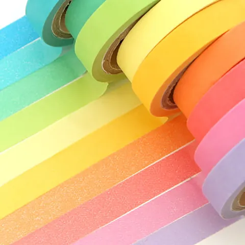 Süßes Kreatives Beschreibbares Washi-Tape Buntes Regenbogen Farbverlauf Klebeband Dekoratives Scrapbooking Tagebuch Schreibwaren Zubehör