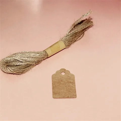 Vintage Kraftpapier Geschenkanhänger Rechteckige Etiketten Leere Hängeetiketten Für Backen Hochzeit Geburtstag Handwerk Verpackung
