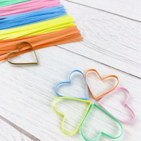 Laccetti di Chiusura in Plastica Multicolore con Anima in Metallo Flessibile Corda per Sigillare Sacchetti di Pane Caramelle Regalo