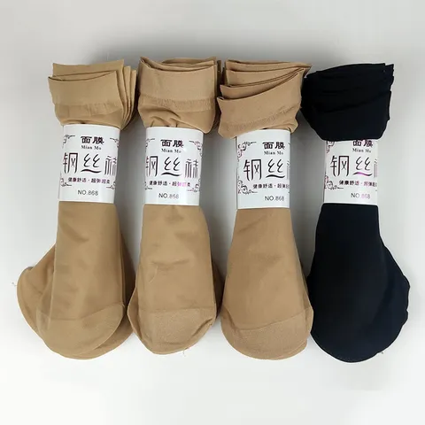Women's Summer Thin Sheer Short Socks Breathable Anti-Hook Nylon Velvet Stockings Wear-Resistant Invisible Ankle Socks For Daily Wear