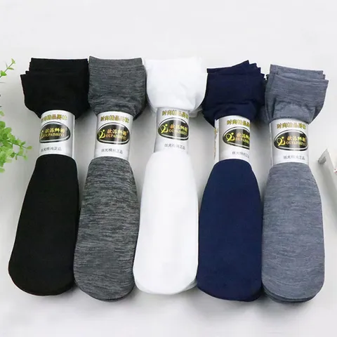 Men's Business Socks Ultra-Thin Ice Silk Breathable Anti-Odor Solid Color Summer Mid-Calf Socks For Men Formal Casual Daily Wear