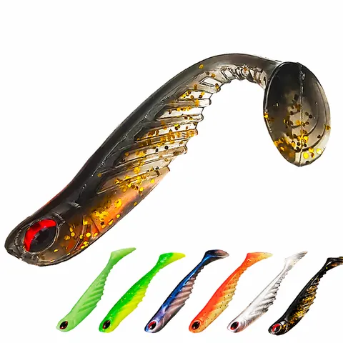 Soft Fishing Lure Bionic Soft Bait Twill Swimming Tail Lures For Bass Trout Freshwater Saltwater Fishing Tackle