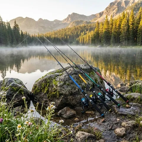 Canna da Pesca per Bambini Lure Telescopica in Fibra di Vetro Attrezzatura da Pesca Portatile per Pesca in Torrente all'Aperto