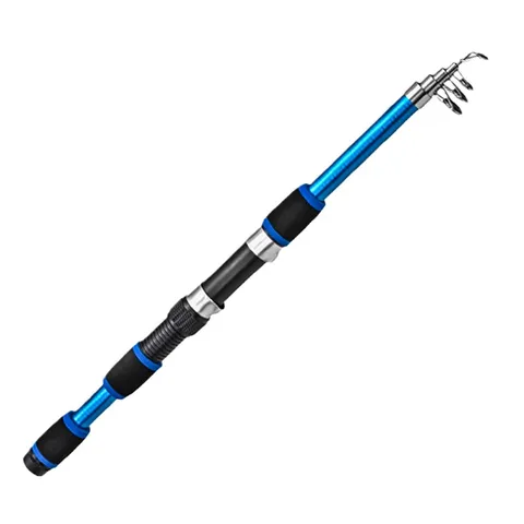 Portable Telescopic Fishing Rod Fiberglass Sea Lure Rod Compact Travel Fishing Pole For Outdoor Fishing