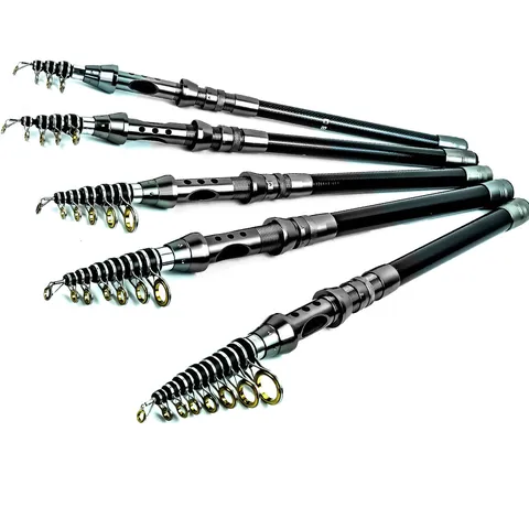 Carbon Fiber Sea Fishing Rod Portable Travel Lure Casting Rod Fishing Gear Set With Reel Lures Bag