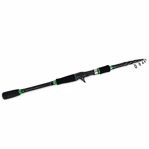 Carbon Fiber Telescopic Lure Fishing Rod Set With Baitcasting Reel Lures And Carry Bag For Outdoor Fishing