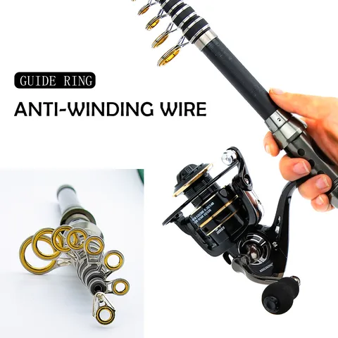 Carbon Fiber Telescopic Fishing Rod Set Spinning Reel Lure Baits Full Kit Outdoor Travel Sea Freshwater Fishing Gear