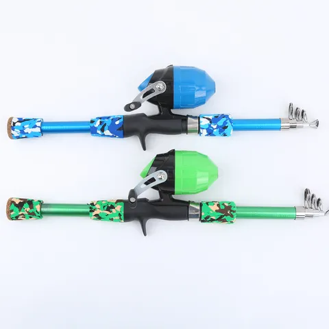 Portable Telescopic Fishing Rod Reel Combo Full Set With Lures Baits Hooks Carrier Bag Outdoor Travel Fishing Gear