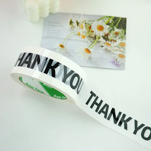 Thank You Bedrucktes Verpackungsklebeband Dekoratives Versandband Für Kleinunternehmen Verpackung BOPP Klebeband INS Stil Dichtungsband Für Geschenke