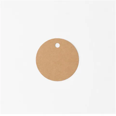Blanko Runde Kraftpapier Geschenkanhänger Kleine Kreis Hängende Etiketten Basteln Lesezeichen Verpackungskarten Für Feiertage DIY Basteldekor