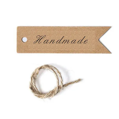 Vintage Kraftpapier Handgemacht Geschenkanhänger Schwalbenschwanz Form Blanko Wunsch Lesezeichen Für DIY Schmuck Zubehör Geschenkbox Deko Etiketten