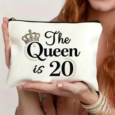 Damen Mode Clutch Tasche Casual Reisen Reißverschluss Kosmetiktasche Bedruckt Polyester Kleine Quadratische Tasche Urlaubsgeschenk Für Frauen