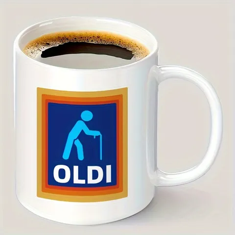 Tasse en Porcellaine de Cendre d Os Parodie Drôle Motif Vieil Homme Tasse à Café en Céramique Résistante à la Chaleur pour Fête des Pères Anniversaire Cadeau