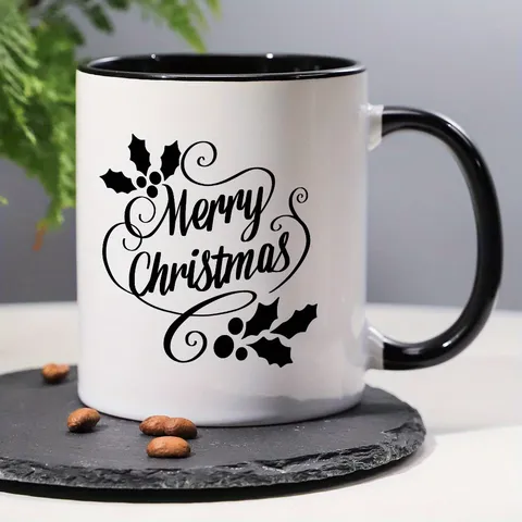 Moderne Keramik Knochenporzellan Becher Mit Lustigem Englischen Slogan Bedruckte Kaffeetasse Hitzebeständige Farbblock Teetasse Für Weihnachtsfeiertage Büro Geschenk