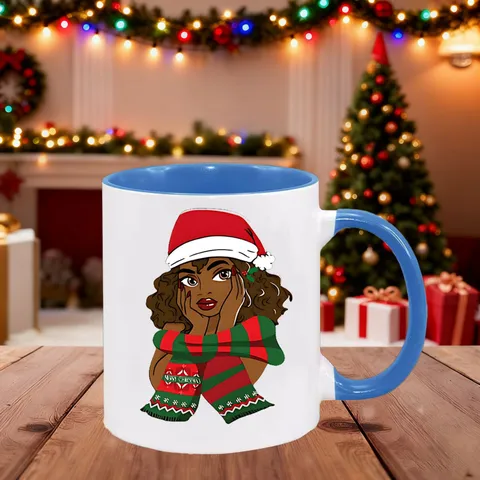 Cute Christmas Cartoon Bone China Mug Festival Atmosphere Pattern High Temperature Resistant Ceramic Coffee Water Cup Office Drinkware