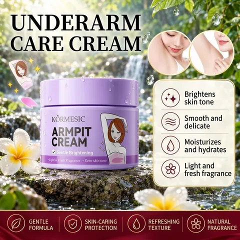 KORMESIC Crema Schiarente per le Ascelle per il Ringiovanimento della Pelle Tono Uniforme Idratante per Donna e Uomo