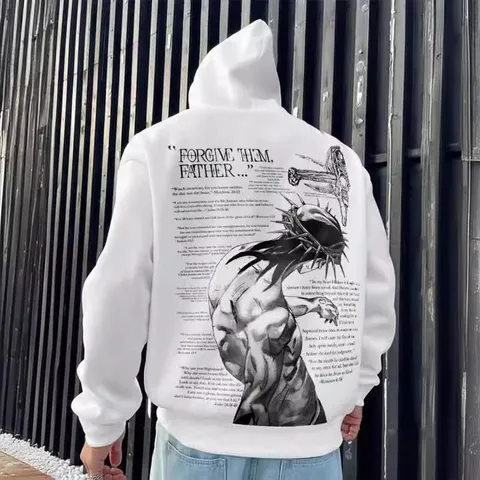 Men's Fleece Lined Hoodie Letter Print Long Sleeve Casual Pullover Sweatshirt With Kangaroo Pocket Loose Fit