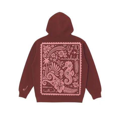 Women's Loose Hooded Sweatshirt Polyester Pullover Printed Letter Design Drawstring Hoodie With Kangaroo Pocket Top