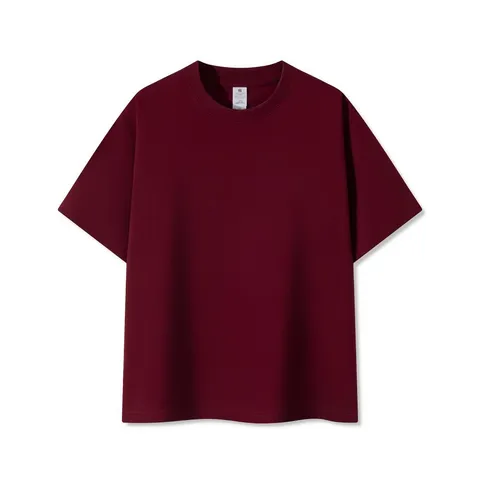 Men's Casual Pure Cotton Short Sleeve T-Shirt Loose Solid Color Basic Top