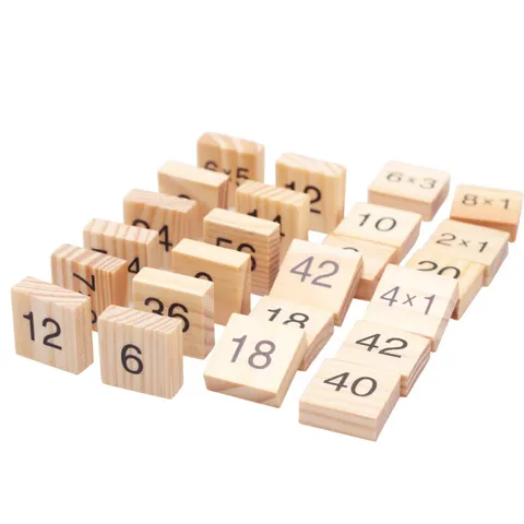 Hölzerne Einmaleins Mathe Brett Pädagogisches Spielzeug Kinder Frühes Lernen Arithmetik Bausteine Zahlen Spielzeug