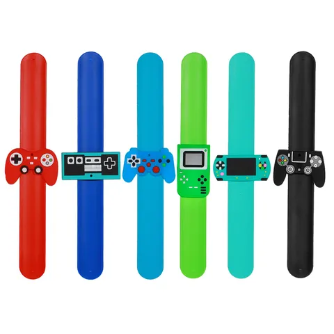 Cute Cartoon Game Console Slap Bracelet Silicone Gamepad Slap Band Wristband Party Favors For Children Toy Gift Wrist Accessory
