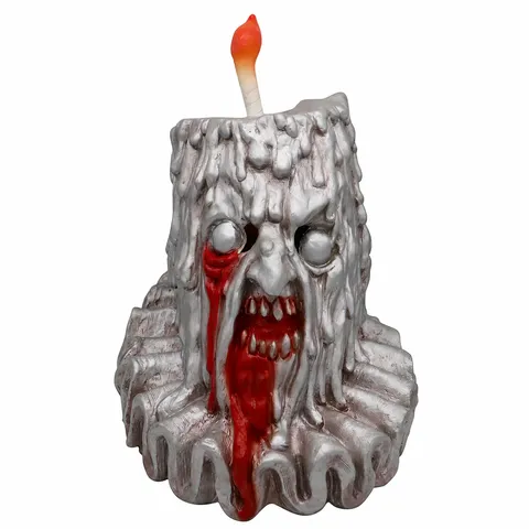 Halloween Τρομακτικό Κρανίο Κεριού Λιώνει Μάσκα Λάτεξ Φωτεινό Τρόμος Cosplay Στηρίγματα Πάρτι Μασκέ Κοστούμι Κεφαλή