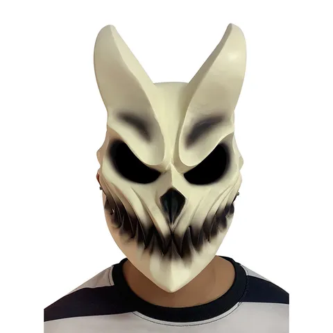 PVC Deathcore Demon Mask Scary Skull Full Face Halloween Party Cosplay Costume Prop Festival Decorative Mask
