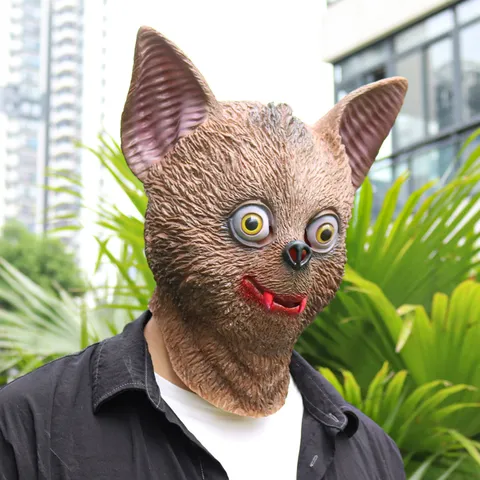 Halloween Horror Vampire Bat Latex Mask Creepy Scary Props Animal Bat Monster Headgear Party Costume Cosplay