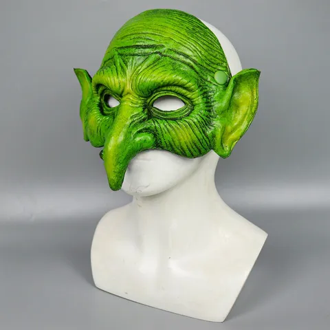 Halloween Horror Monster Latex Mask Scary Creepy Witch Half Face Mask Horror Costume Party Cosplay Props