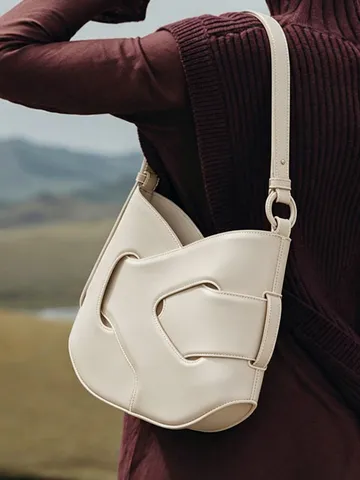 Bolso de Hombro con Nudo de Moda para Mujer Bolso Cruzado de Cuero PU Gran Capacidad Diseño de Nicho Francés Urbano