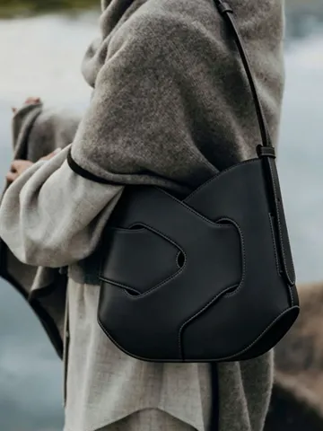 Bolso de Hombro con Nudo de Moda para Mujer Bolso Cruzado de Cuero PU Gran Capacidad Diseño de Nicho Francés Urbano