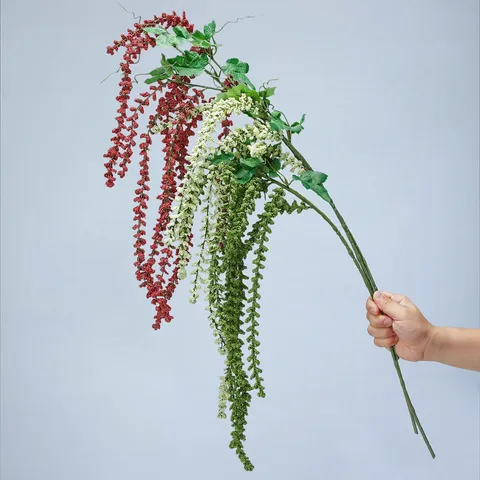 Plantas Colgantes Artificiales Enredaderas De Flores Falsas Simulación Espuma Fruta Vegetación Guirnalda Para Decoración Del Hogar Arreglo Floral