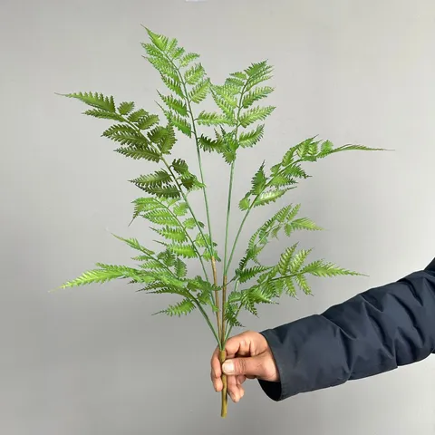 Artificial Fern Leaves Simulation Green Plant Fake Foliage For Micro Landscape Home Decor Floral Arrangement