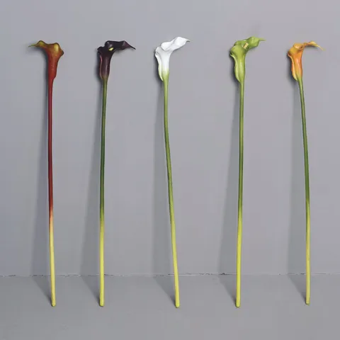 Artificial Calla Lily Flower Thick PU Taro Fake Flower Home Decor Wedding Photography Props