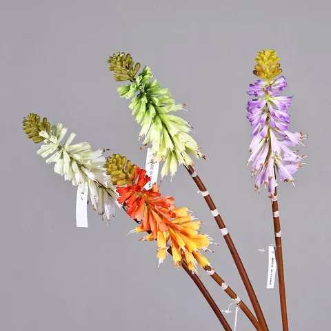 Flor de Seda Lirio Antorcha Artificial Planta de Simulación Decoración del Hogar Arreglo Floral Accesorios de Fotografía Adornos