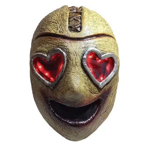 Halloween Horror Cosplay Latex Mask Heart Shaped Eyes Scary Party Masquerade Costume Prop Creepy Full Face Headgear