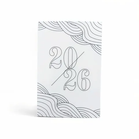 2026 Planner Coloring Calendar Creative Illustration Monthly Weekly Daily Planner Notebook Paper Office School Supplies