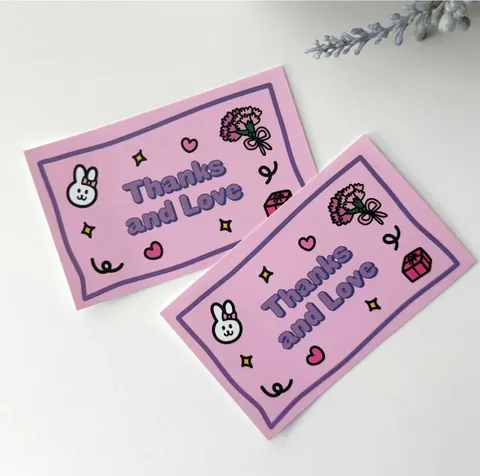 Art Paper Cartoon Gift Tags Romantic Letter Graphic Mother Day Gift Packaging Decor Cards Single Sided Printed Message Label Notes For Party Supplies