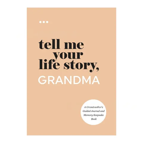 Tell Me Your Life Story Guided Journal Memory Keepsake Book Hardcover Notebook Creative Design Gift For Family