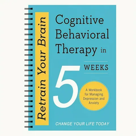 Cognitive Behavioral Therapy Workbook Notebook Spiral Bound Journal For Mental Health Anxiety And Depression Management