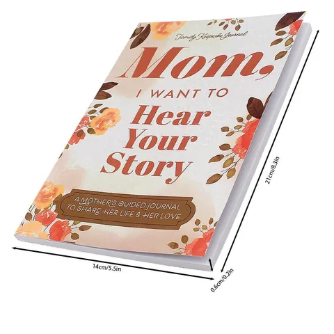 Mom I Want to Hear Your Story Guided Journal Memory Book Hardcover Family Keepsake Journal Notebook Gift For Mother And Father