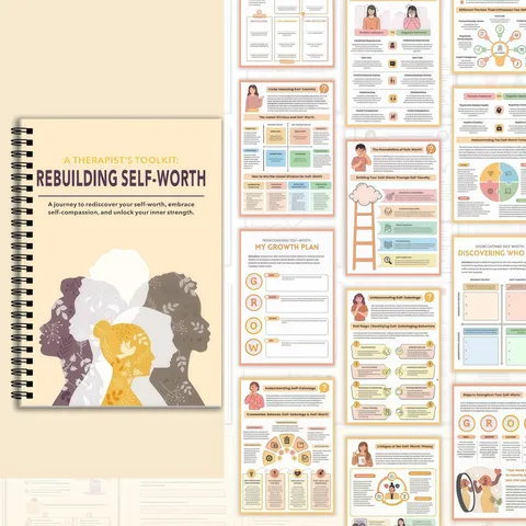 Self Worth Reconstruction Notebook A Therapists Toolkit Spiral Bound Journaling Notebook For Mental Health And Personal Growth