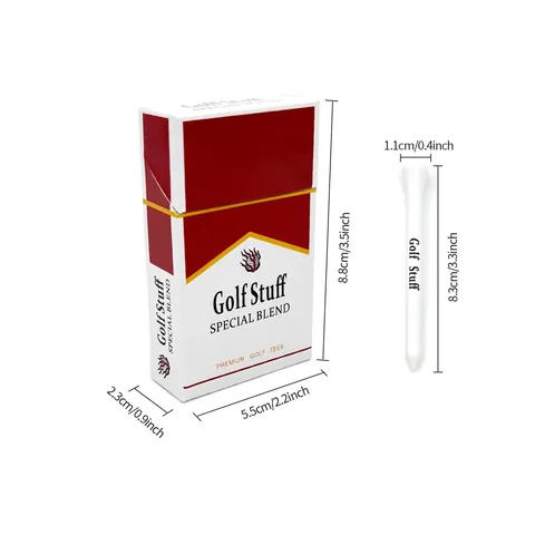 Ensemble de Tees de Golf Design Boîte à Cigarettes Créatif en Bambou Support de Balle de Golf Accessoires d'Entraînement Sportif