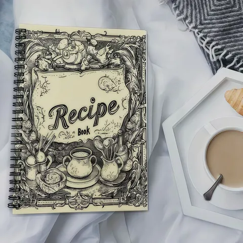 Recipe Book Journal Spiral Bound Blank Cookbook For Kitchen Cooking Baking With Conversion Charts And Note Pages