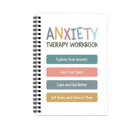 Angst Therapie Arbeitsbuch Psychische Gesundheit Tagebuch Emotionsregulation Notizbuch