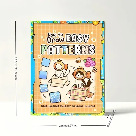 Carnet de Tutoriel de Dessin de Dessin Animé Mignon Carnet de Croquis Livre de Pratique de Peinture à Motif Créatif pour Enfants Fournitures d'Art