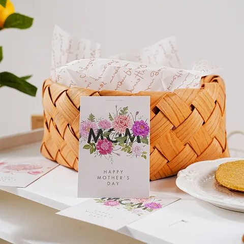 Koreaanse Ins Stijl Bloemen Wenskaart Moederdag Vaderdag Cadeau Berichtkaart Kunstdruckpapier Decoratief Mini Wenskaart